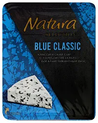 Сыр НАТУРА СЕЛЕКШН Блю классик с голубой плесенью бзмж 50% 100г