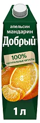 Напиток сокосодержащий ДОБРЫЙ апельсин мандарин 1л