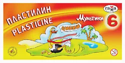 Пластилин ГАММА Мультики со стеком 6цв