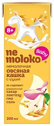 Каша овсяная НЕМОЛОКО с грушей т/пак 0.2л