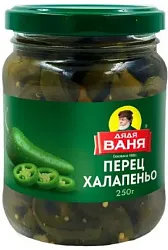 Перец ДЯДЯ ВАНЯ Халапеньо резаный ст/б 250г