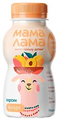 Йогурт МАМА ЛАМА персик бзмж 2.5% 200г