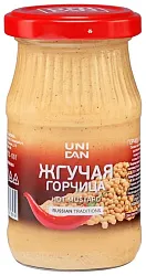 Горчица УНИ ДЕН Жгучая ст/б 170г