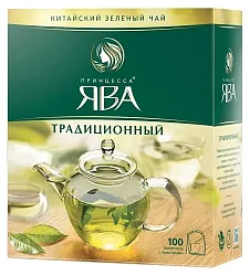 Чай ЯВА Традиционный зеленый 100пак