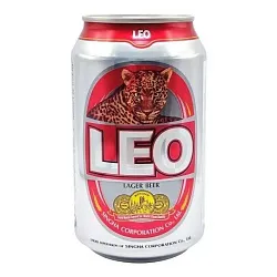 Пиво ЛЕО светлое пастер 5% ж/б 0.33л