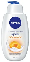 Гель для душа НИВЕЯ Крем и абрикос 750мл