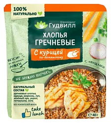Каша ГУДВИЛЛ Хлопья гречневые курица с овощами м/у 40г