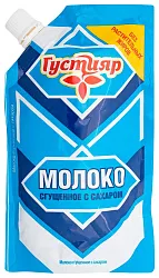 Сгущенное молоко ГУСТИЯР с сахаром бзмж 0.2% д/пак 270г