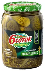 Огурцы ШЕСТЬ СОТОК Домашние ст/б 720мл