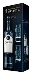 Водка ОНЕГИН 40% ПК 0.7л+2 рюмки