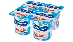 Йогуртный продукт КАМПИНА с соком клубники бзмж 1.2% 100г