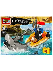Конструктор ГОРОД МАСТЕРОВ Пираты 38 деталей арт.2541-SL