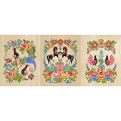 Полотенце кухонное ЛАГУНА-М Роспись 45*60см рогожка арт.13183-1