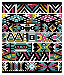 Тетрадь ЭРИХ КРАУЗЕ Орнамент клетка 48л