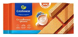 Вафли СЛАДОНЕЖ Тоньше и вкуснее со сливочным кремом 170г