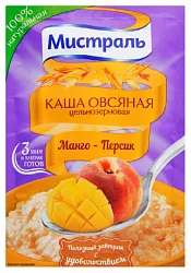 Каша овсяная МИСТРАЛЬ манго персик м/у 40г