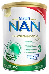 Смесь НАН 3 на основе козьего молока с 12мес ж/б 400г
