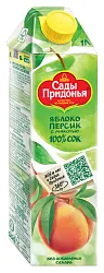 Сок САДЫ ПРИДОНЬЯ яблоко персик 1л
