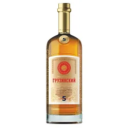 Коньяк ГРУЗВИНПРОМ Грузинский 5 лет 40% ст/б 0.5л