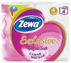 Туалетная бумага ЗЕВА Ультра софт 4сл 4рул