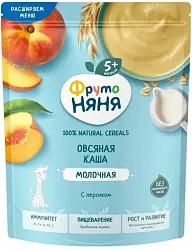 Каша ФРУТОНЯНЯ овсяная персик молочная бзмж м/у 190г