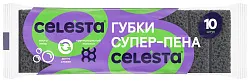 Губка для посуды СЕЛЕСТА Супер-пена 10шт