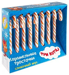 Карамель СЛАДКАЯ СКАЗКА Новогодние трости Три кота 120г