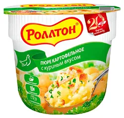 Картофельное пюре б/п РОЛЛТОН куриное 40г