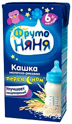 Каша ФРУТОНЯНЯ жидкая молочно-рисовая бзмж т/пак 0.2л