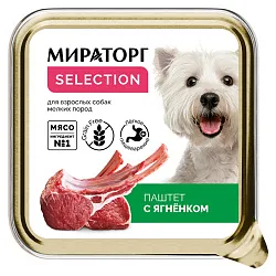 Корм для собак МИРАТОРГ Паштет с ягненком для мелких пород л/у 100г