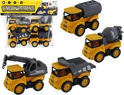 Игровой набор ТАМ ТАМ Строительная техника 4 машины 20*13*5см