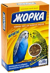 Корм для волнистых попугаев ЖОРКА Фрукты 500г