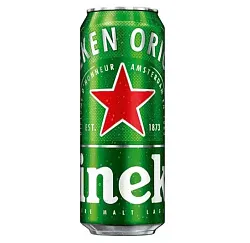 Пиво ХАЙНЕКЕН Сильвер светлое фильтрованное пастер 4% ж/б 0.5л