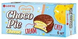 Печенье ЛОТТЕ Чоко-Пай сыр 6шт 168г