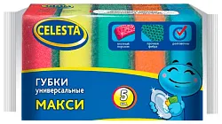 Губка хозяйственная СЕЛЕСТА макси универсальная 5шт