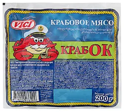 Крабовое мясо ВИЧИ Крабок с/м 200г