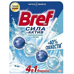 Туалетный блок БРЕФ Сила-актив Океанский бриз 1шт