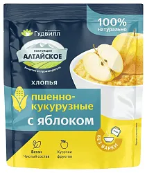 Хлопья пшенно-кукурузные ГУДВИЛЛ с яблоком м/у 40г