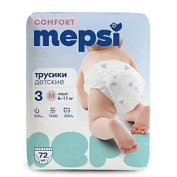 Подгузники-трусики МЕПСИ Комфорт M 6-11кг 72шт