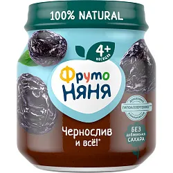 Пюре ФРУТОНЯНЯ чернослив ст/б 100г