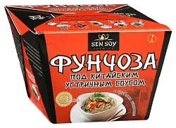Фунчоза СЭН СОЙ под китайским устричным соусом с грибами шиитаке 125г