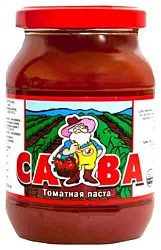 Томатная паста САВА ГОСТ 25-27% ст/б 500г