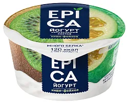 Йогурт ЭПИКА киви фейхоа бзмж 5.3% 130г
