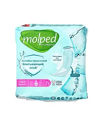 Прокладки МОЛПЕД Антибактериальные супер 7шт