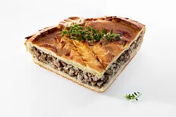 Пирог печеный с мясом и рисом 250г