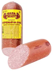 Сервелат ПАПА МОЖЕТ копченый на буке в/к в/у 350г