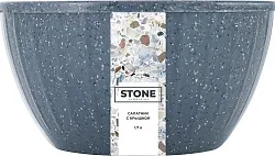 Салатник ШУГА&СПАЙС Стон темный камень 1.7л с крышкой арт.SE186611026