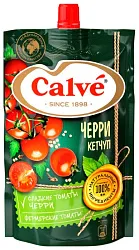 Кетчуп КАЛЬВЕ с кусочками помидоров черри д/пак 350г