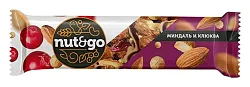 Батончик НАТ&ГОУ миндальный с клюквой 36г