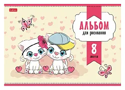 Альбом для рисования ХАТБЕР Кототерапия 8л